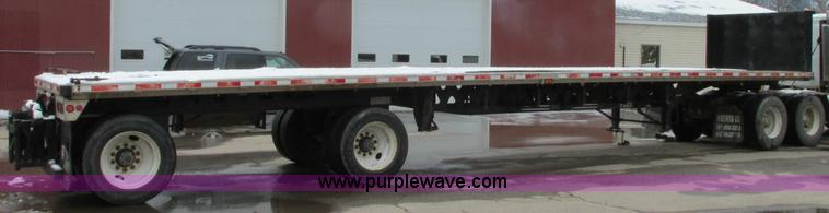 image for item E5049 1995 Trail King NXT152 flatbed trailer