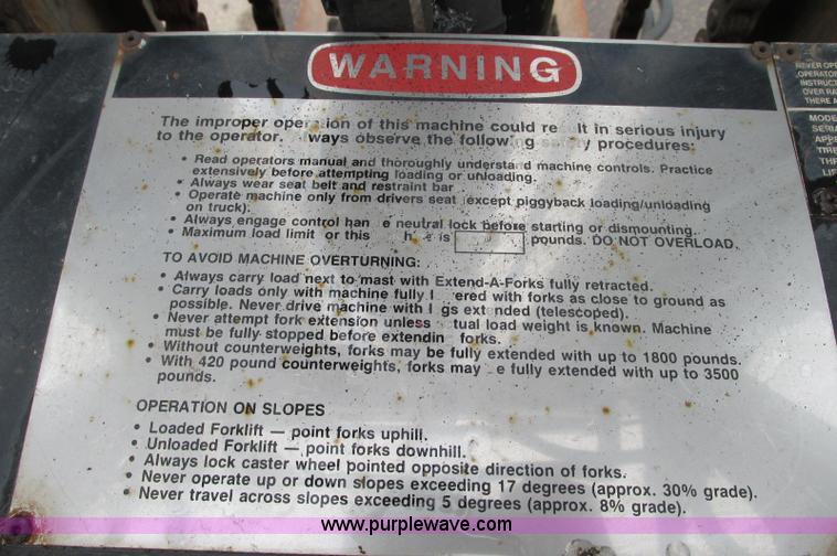 image for item E5050 Spyder Tarantula 555KDC forklift