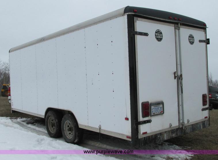 image for item E5065 1998 Wells Cargo EW2024 enclosed trailer