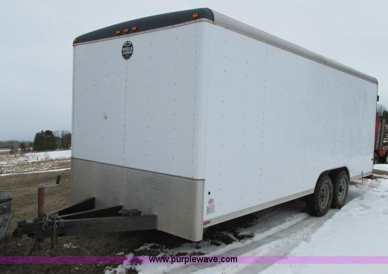 image for item E5065 1998 Wells Cargo EW2024 enclosed trailer