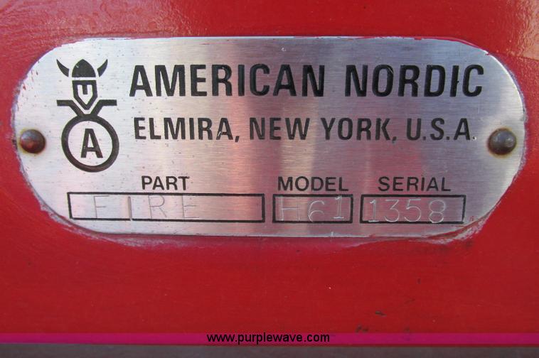 image for item E5067 American Nordic H61 brush fire unit