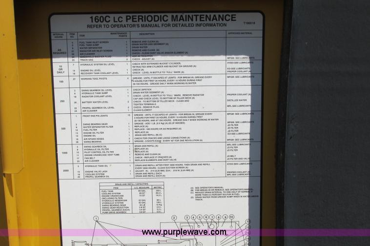 image for item E5076 2005 John Deere 160C LC excavator