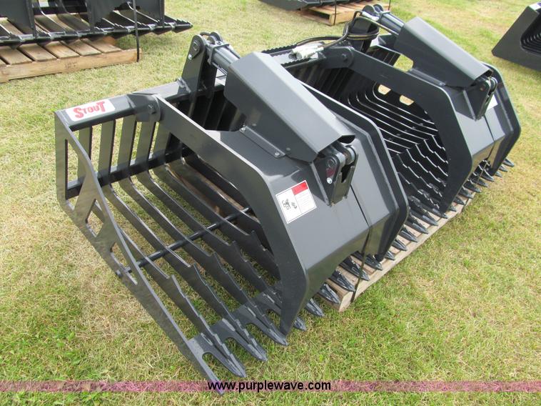 image for item F8588 Stout HD72 rock bucket grapple attachment
