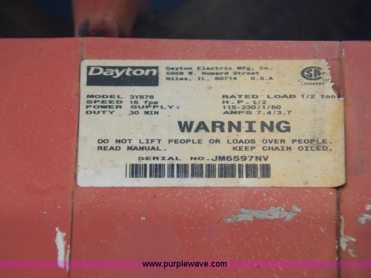 image for item AE9930 Gentry crane