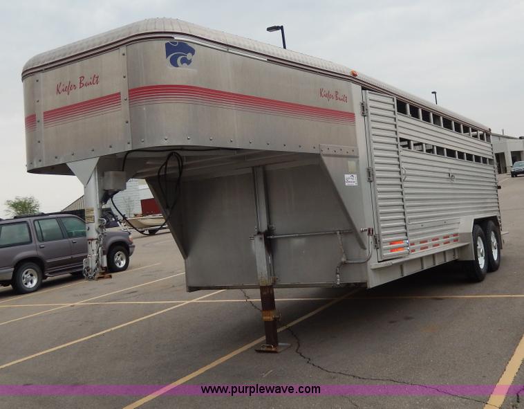 image for item D8121 1995 Kiefer gooseneck trailer