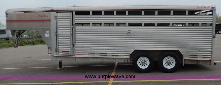 image for item D8121 1995 Kiefer gooseneck trailer