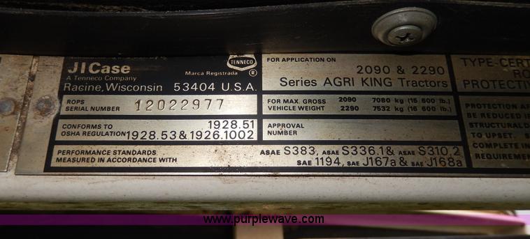 image for item D8135 Case 2090 tractor