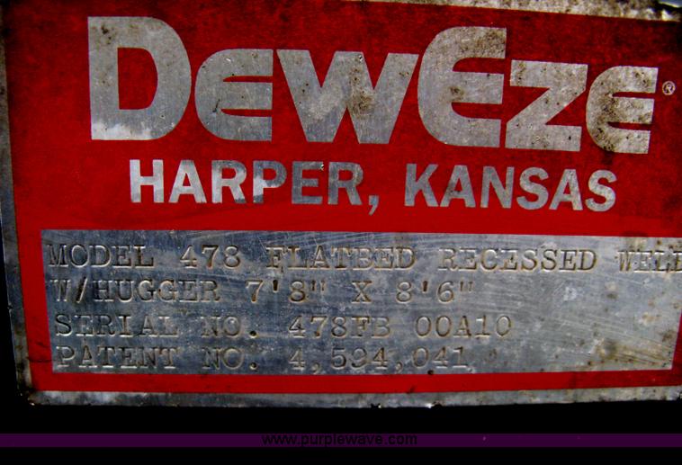 image for item E3445 DewEze 478 flatbed with hugger arms