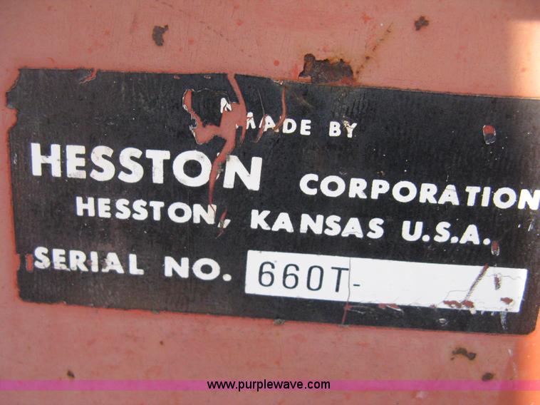 image for item E3448 Hesston 6600 self-propelled swather