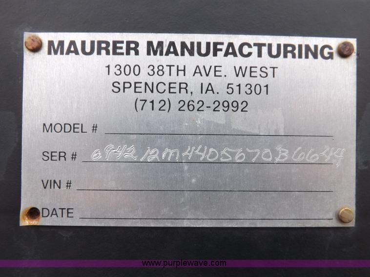 image for item H7167 Maurer M42 header trailer