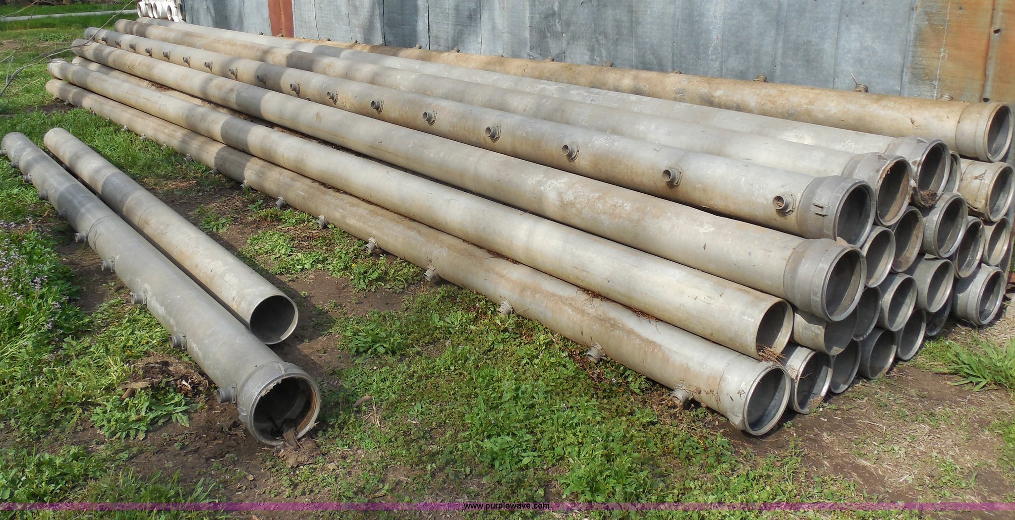 (24) aluminum irrigation pipes in Burrton, KS Item AD9406 sold