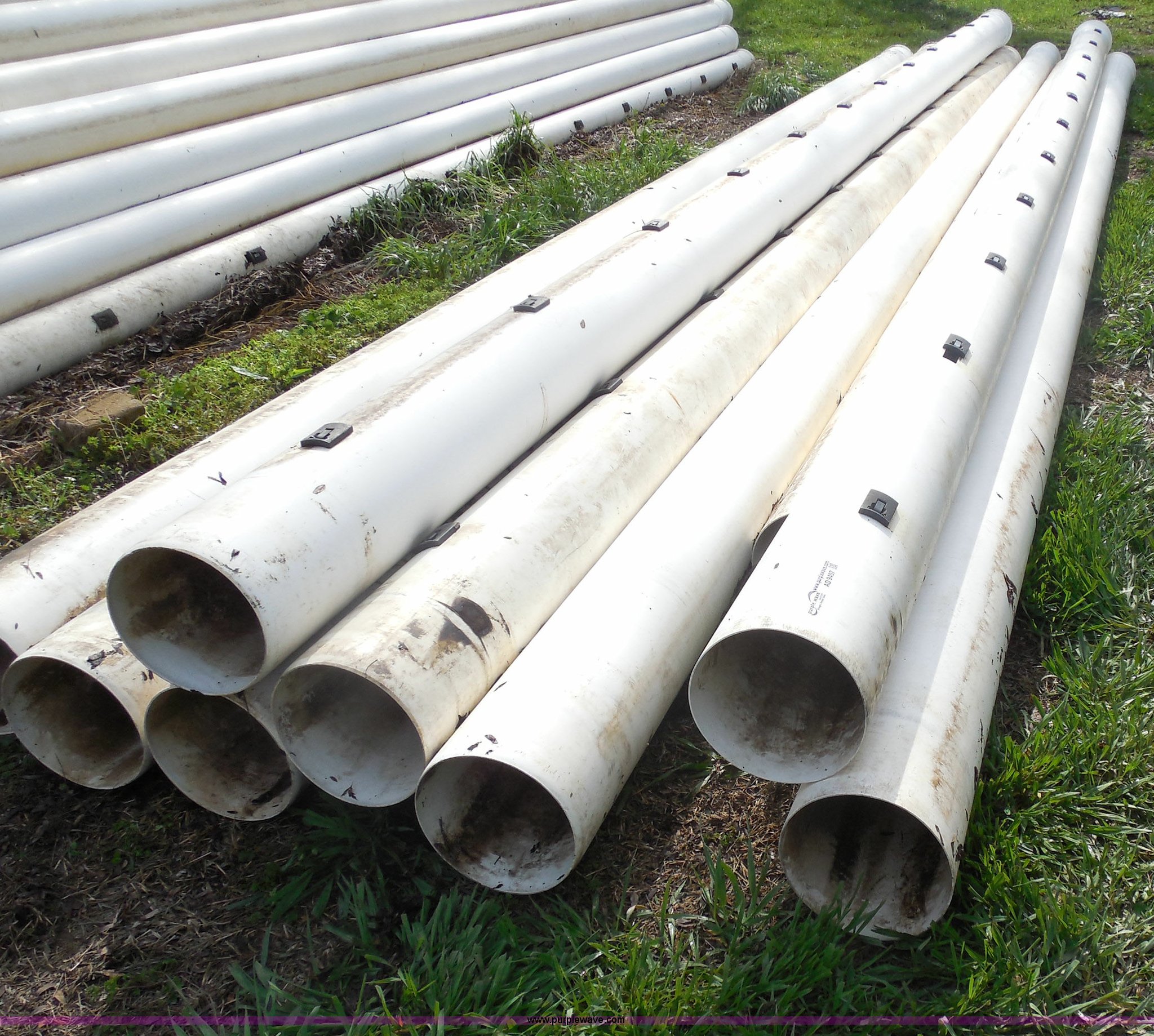 (9) Kroy plastic irrigation pipes in Burrton, KS Item AD9407 sold Purple Wave