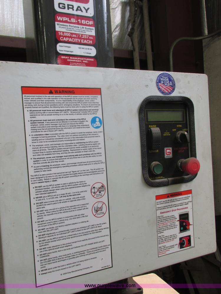image for item AB9396 (4) Gray WPLS-160F portable lift system