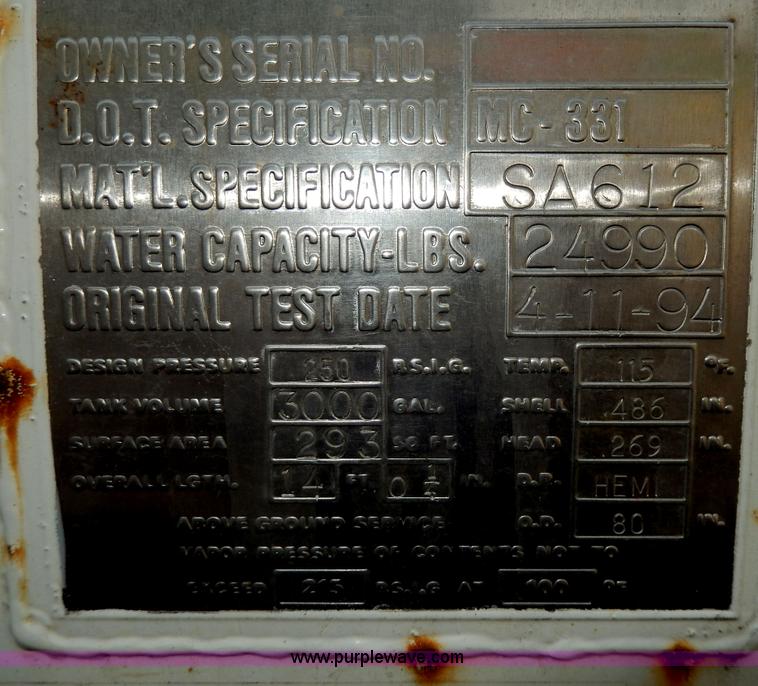 image for item D8143 1990 Ford LN8000 propane truck