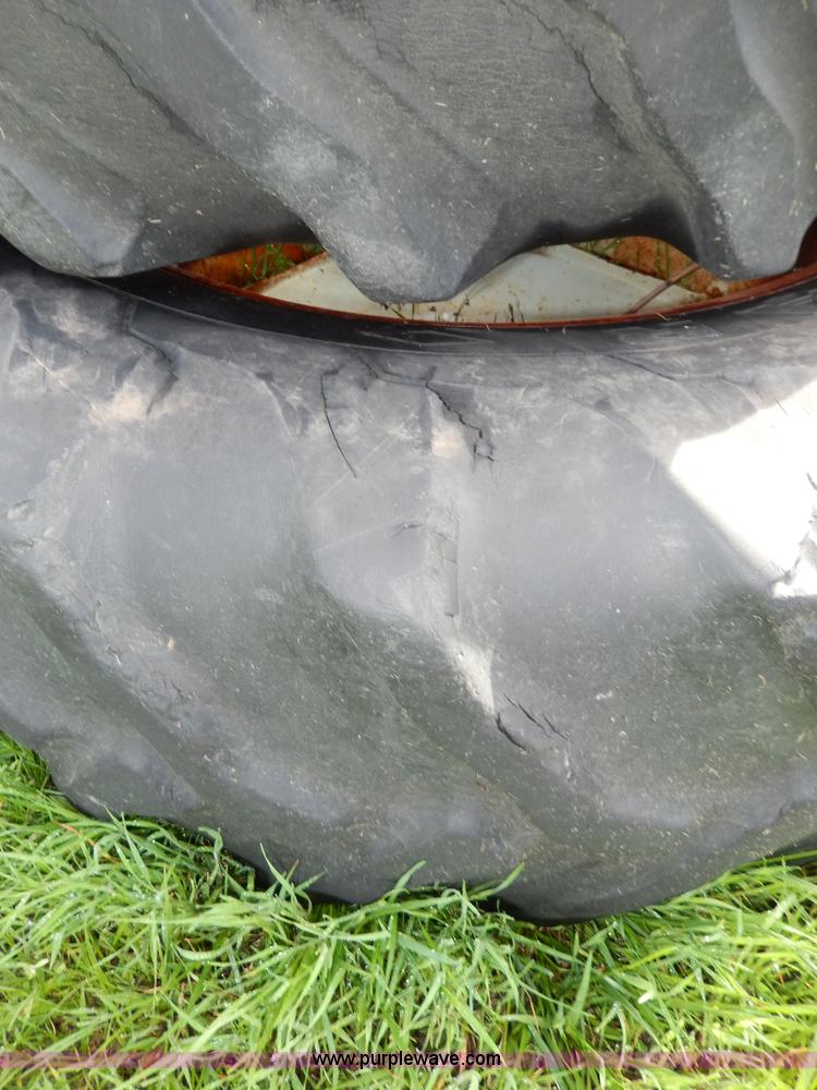 image for item D8154 (2) Goodyear 18.4-34 tires and wheels