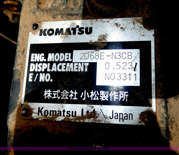 image for item D8165 2005 Ditch Witch MX9 mini excavator