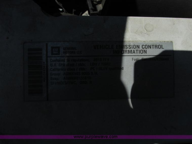 image for item E7239 2010 Chevrolet Impala Police