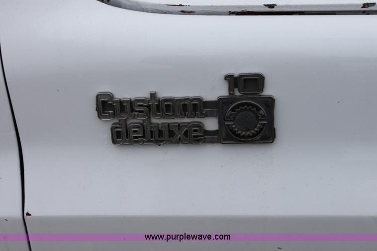 image for item F8638 1980 Chevrolet Custom Deluxe 10 pickup truck