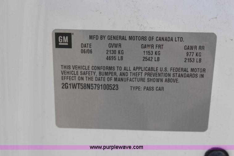 image for item G5405 2007 Chevrolet Impala LT