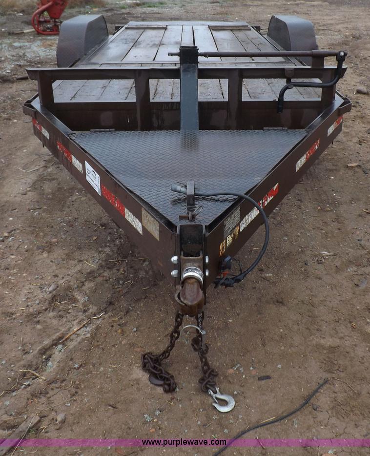 image for item H7215 2002 Neal tandem axle tilt deck trailer