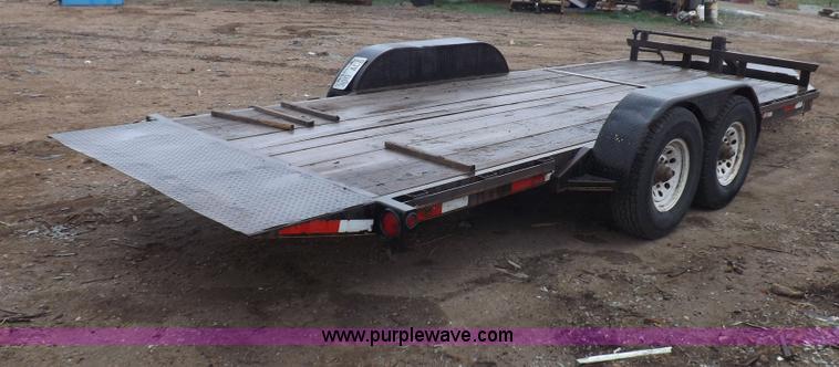 image for item H7215 2002 Neal tandem axle tilt deck trailer