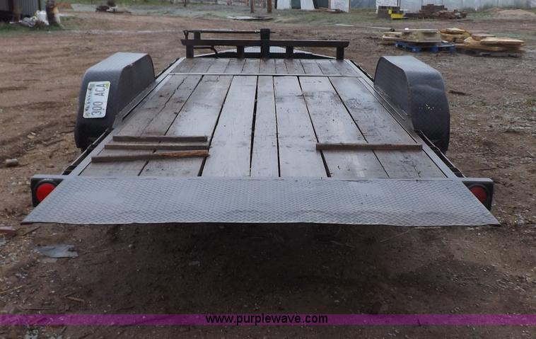 image for item H7215 2002 Neal tandem axle tilt deck trailer