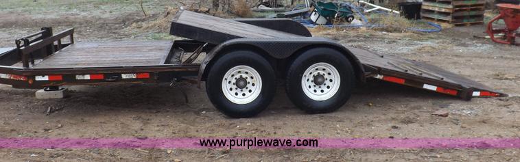 image for item H7215 2002 Neal tandem axle tilt deck trailer