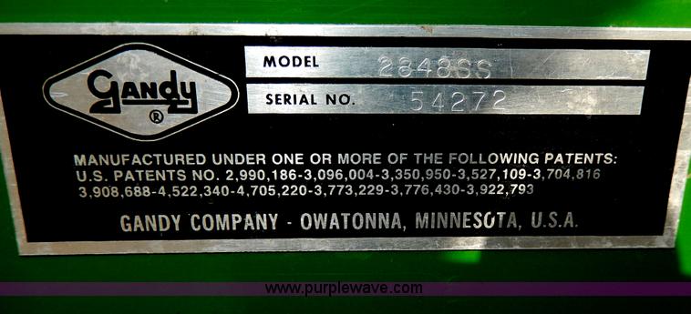 image for item W9775 Gandy Slit grass seeder