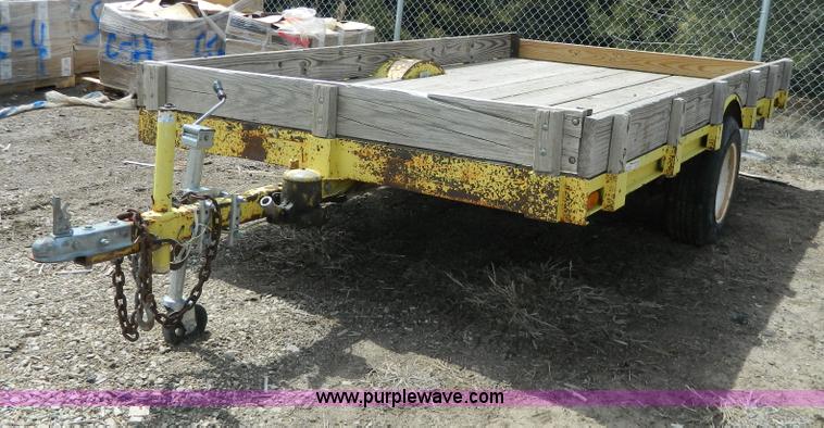 image for item Y9289 1955 shop built tilt deck trailer