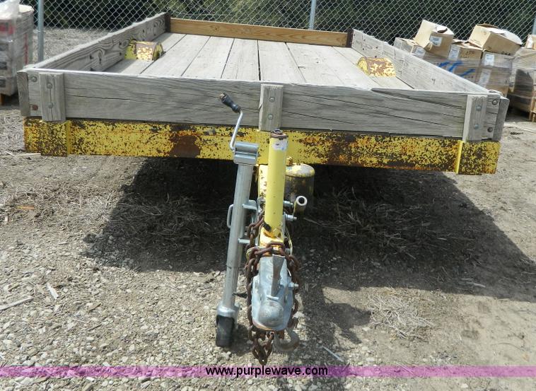 image for item Y9289 1955 shop built tilt deck trailer