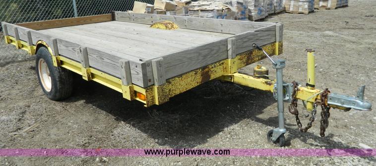image for item Y9289 1955 shop built tilt deck trailer