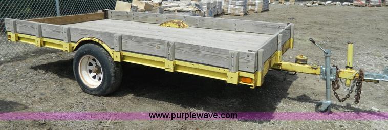image for item Y9289 1955 shop built tilt deck trailer