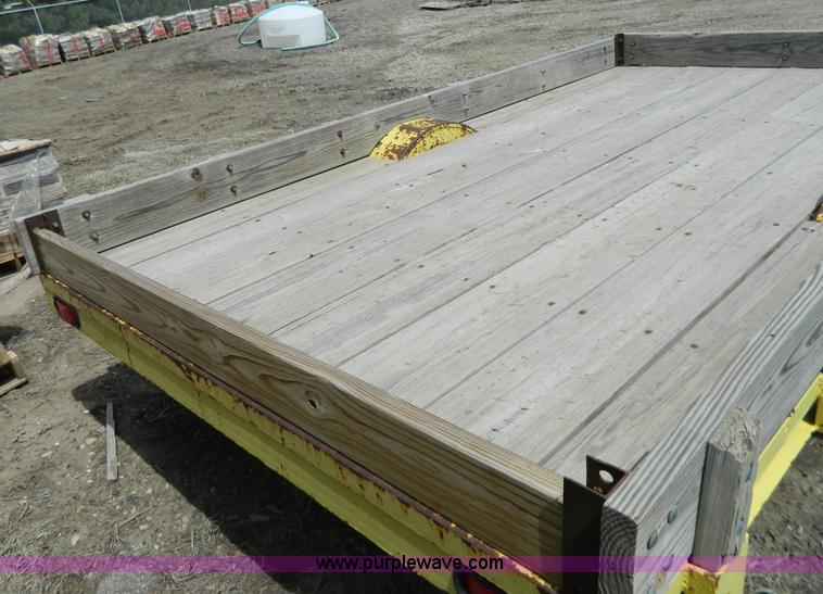 image for item Y9289 1955 shop built tilt deck trailer