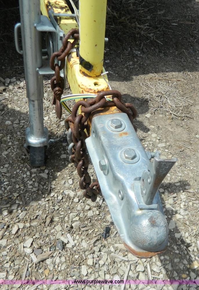 image for item Y9289 1955 shop built tilt deck trailer