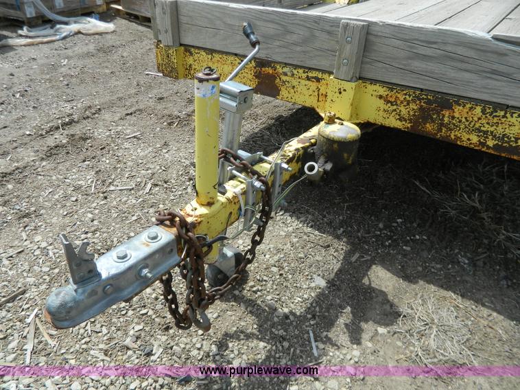 image for item Y9289 1955 shop built tilt deck trailer