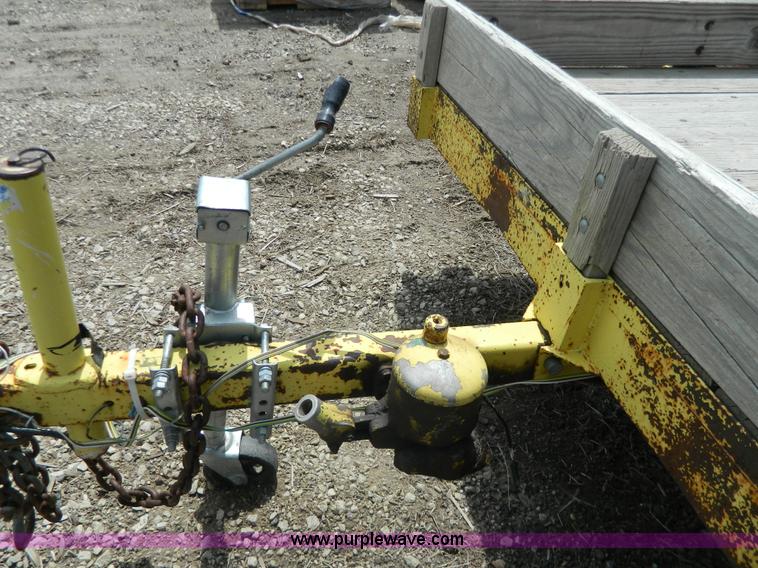 image for item Y9289 1955 shop built tilt deck trailer