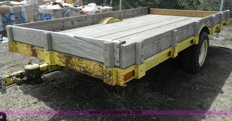image for item Y9289 1955 shop built tilt deck trailer
