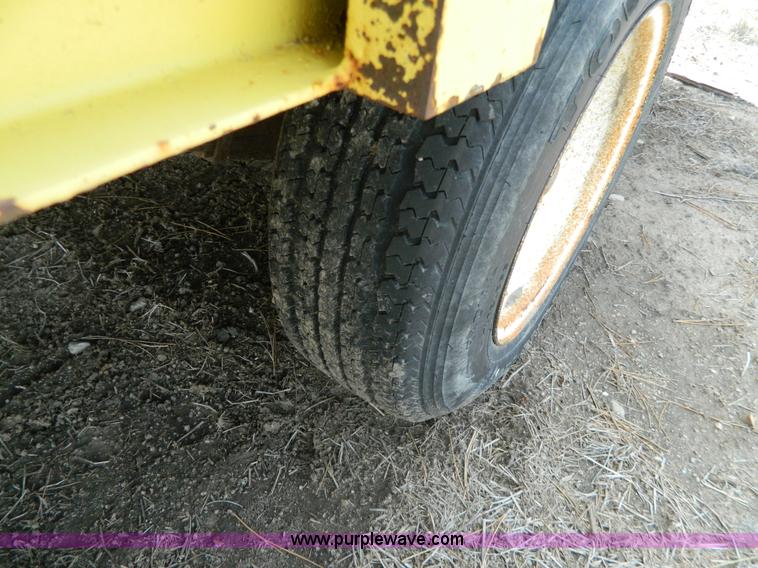 image for item Y9289 1955 shop built tilt deck trailer