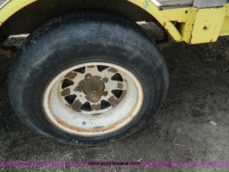 image for item Y9289 1955 shop built tilt deck trailer