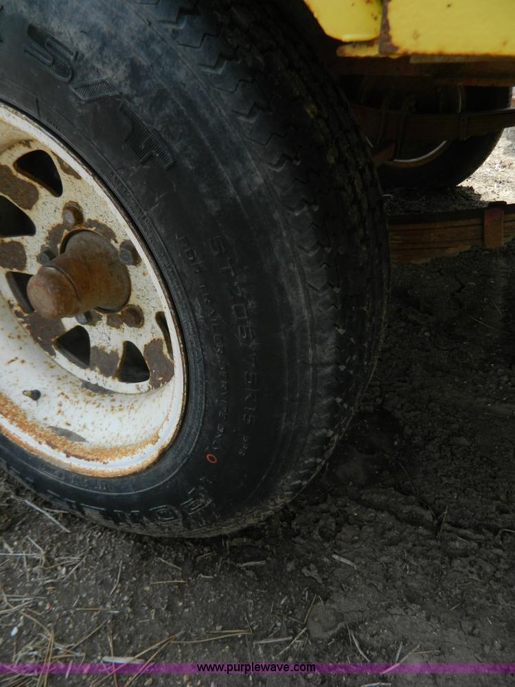 image for item Y9289 1955 shop built tilt deck trailer