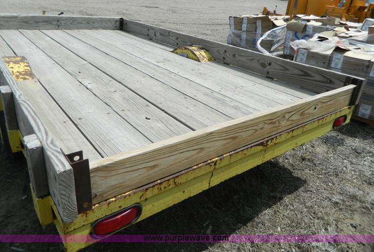 image for item Y9289 1955 shop built tilt deck trailer