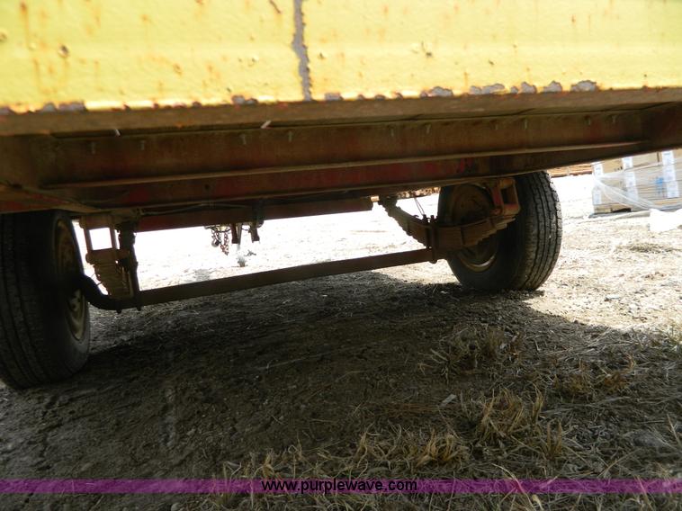 image for item Y9289 1955 shop built tilt deck trailer