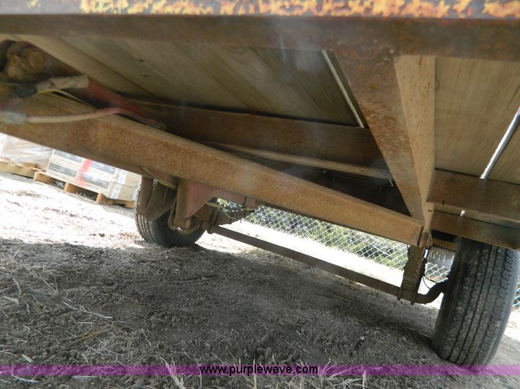 image for item Y9289 1955 shop built tilt deck trailer