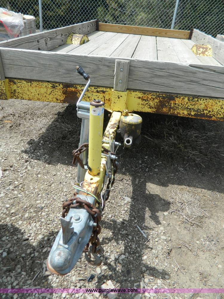 image for item Y9289 1955 shop built tilt deck trailer