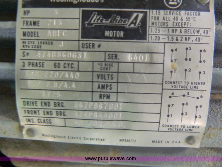 image for item Y9293 (2) Elect motors