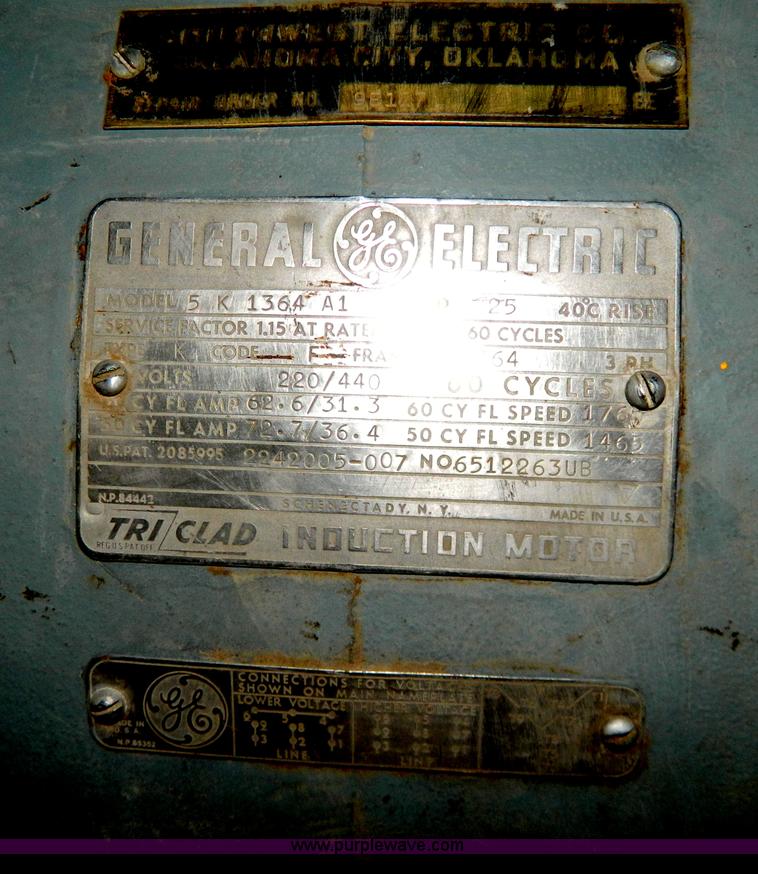 image for item Y9294 220/440V three phase electric motor