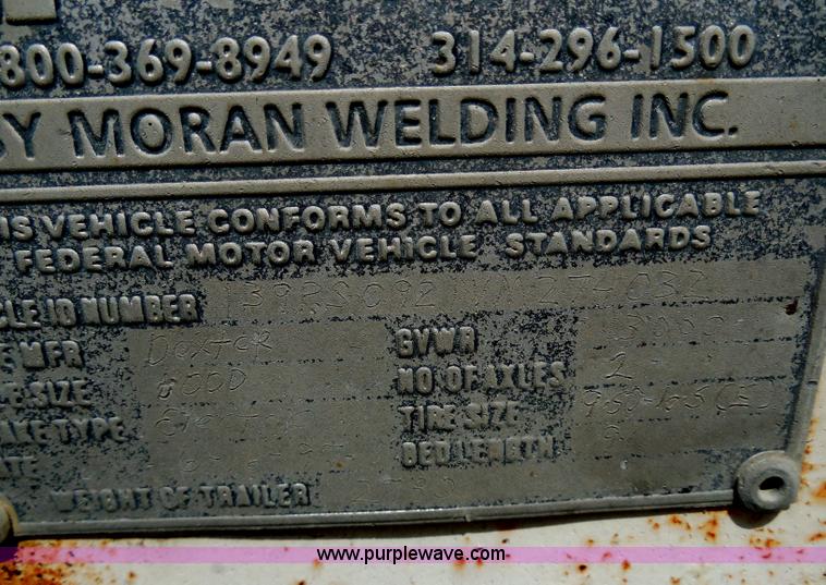 image for item AD9385 1997 Brinks pole trailer