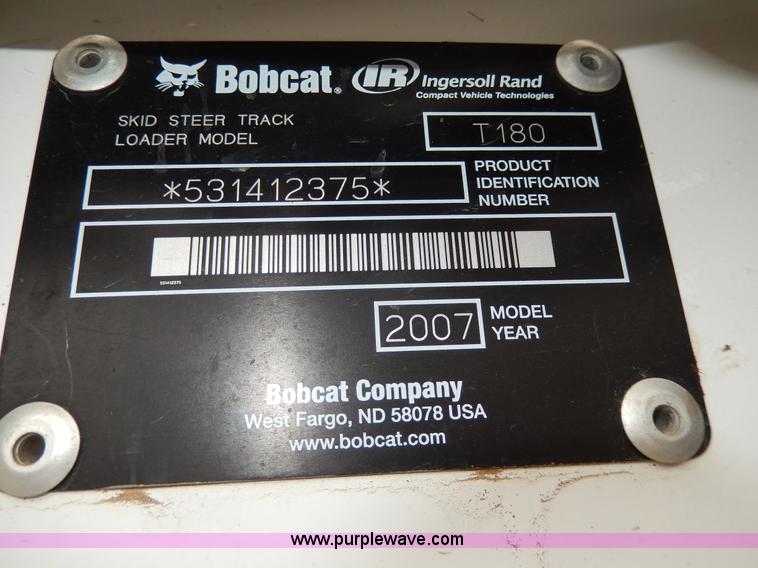 image for item D8168 2007 Bobcat T180 skid steer