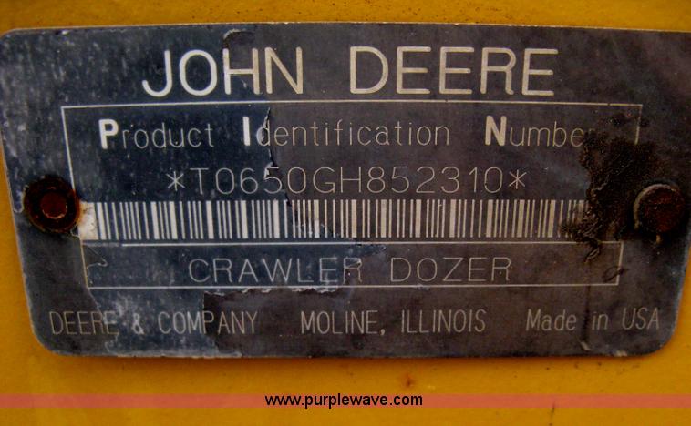 image for item E3425 1998 John Deere 650G Series IV dozer