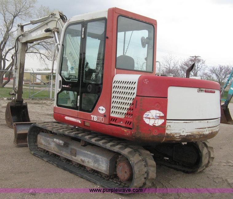 image for item E3430 2002 Takeuchi TB070 compact excavator